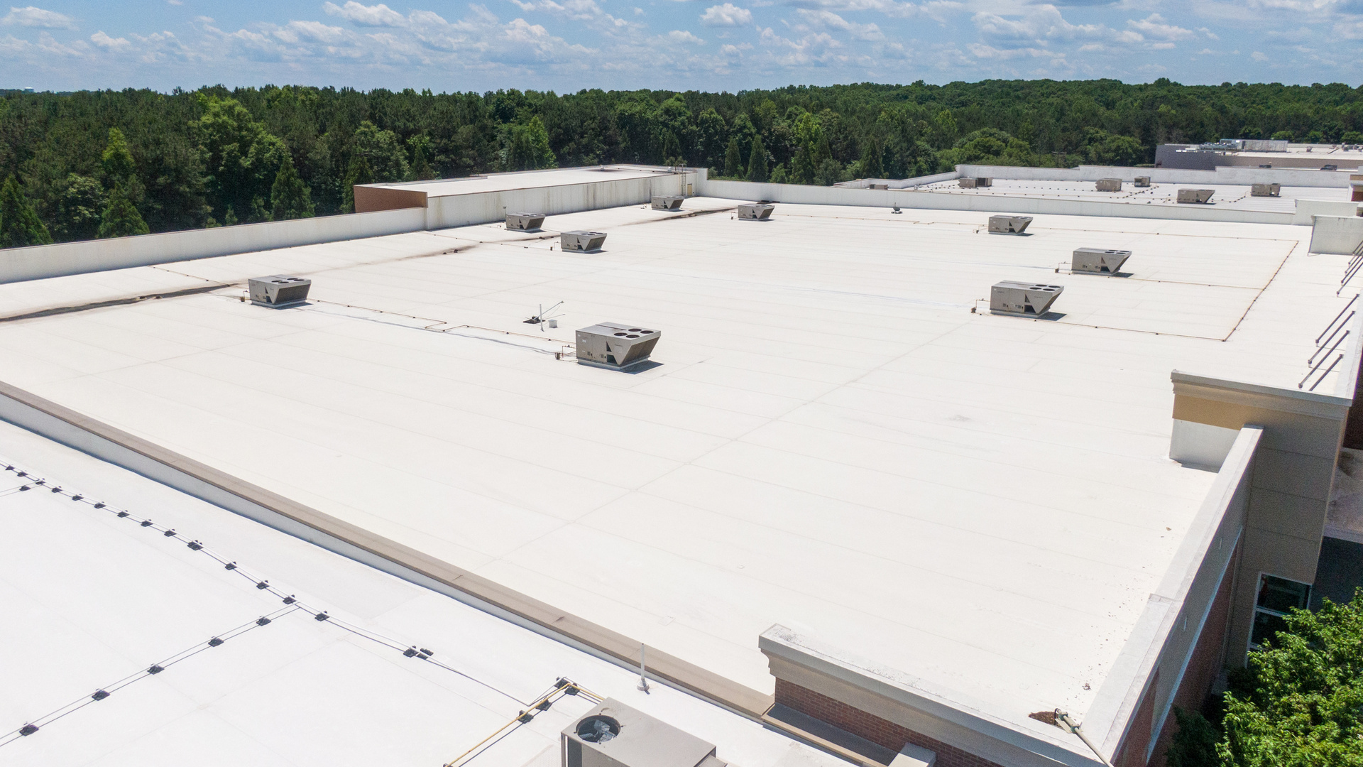 TPO commercial roof by MBA Roofing in North Carolina